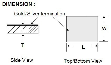 用于温度传感器的银电极 NTC 芯片裸型 NTC 热敏电阻